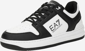 EA7 Emporio Armani Trampki niskie 'SLASHER' w kolorze czarny: przód