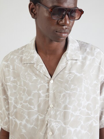 JACK & JONES Comfort fit Overhemd 'JCOInfinity' in Beige