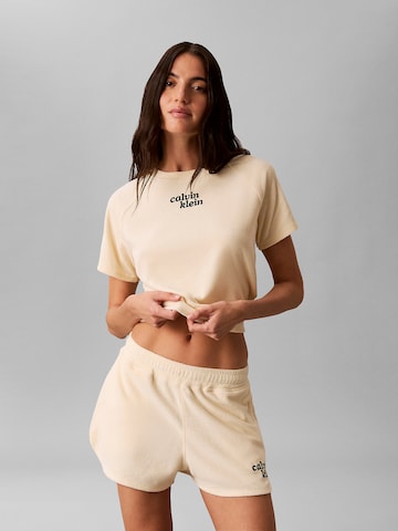 Haut Calvin Klein Jeans en jaune : devant