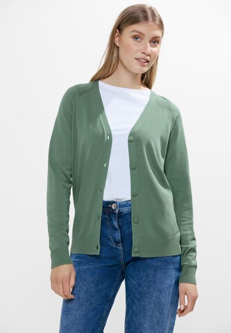 CECIL Knit Cardigan in Green: front