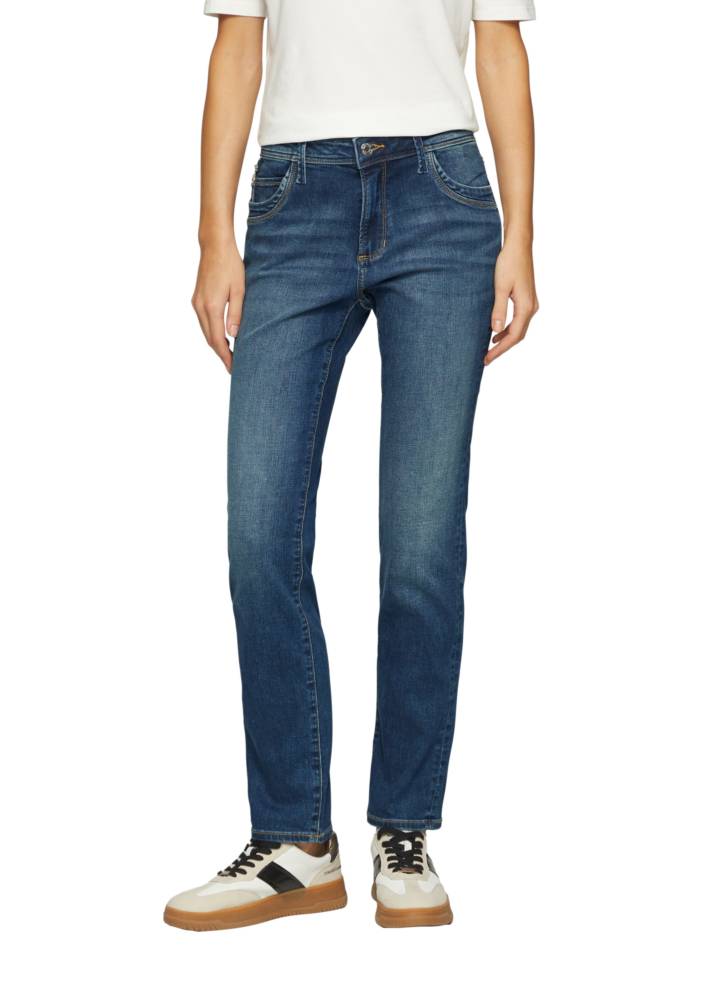 s.Oliver Slimfit Jeans 'Betsy' in Blau: Vorderseite