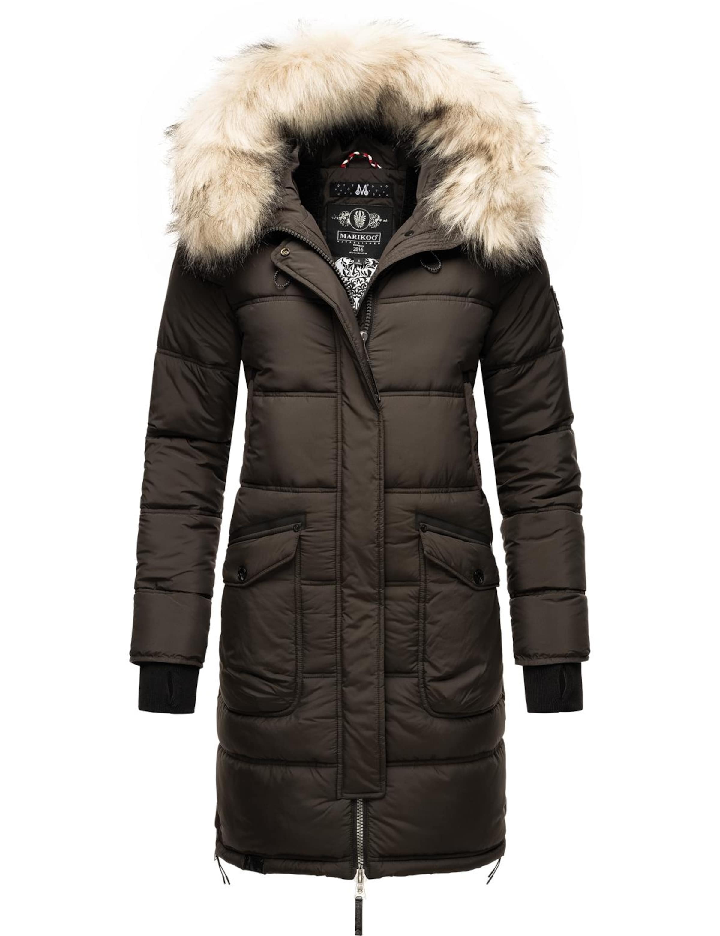 Cappotto invernale 'Chaskaa' di MARIKOO in grigio: frontale