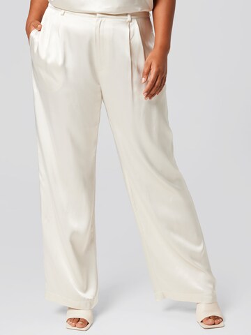 Loosefit Pantalon 'EVE' A LOT LESS en blanc