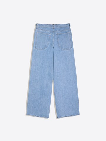 Bershka Wide Leg Jeans in Blau