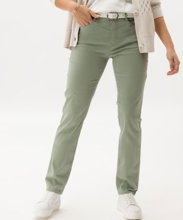 BRAX Slimfit Jeans 'MARY' in Groen: voorkant