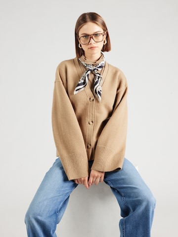 Cardigan 'Lenyx' Noella en marron : devant