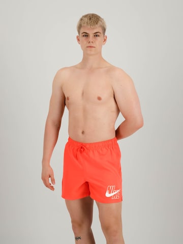 sarkans Nike Swim Standarta Peldšorti 'Lap 5'