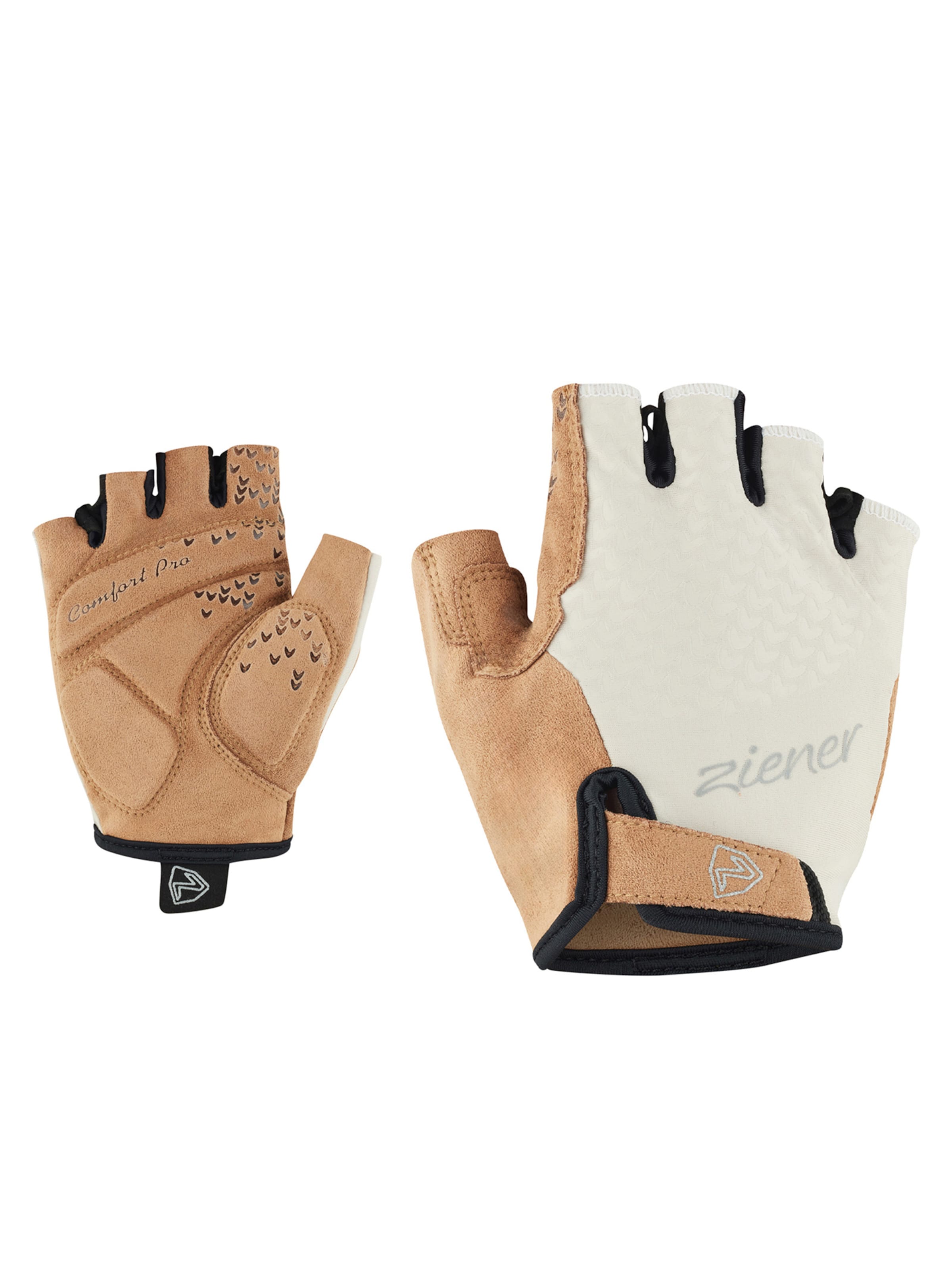 ZIENER Athletic Gloves 'Calidi-Z' in Cream / Camel, Item view
