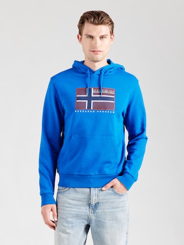 Bluză de molton 'BEMILES' de la NAPAPIJRI pe albastru: față