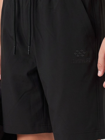 Tommy Life Broek 'TOMMY Shorts, ohne Verschluss' in Zwart