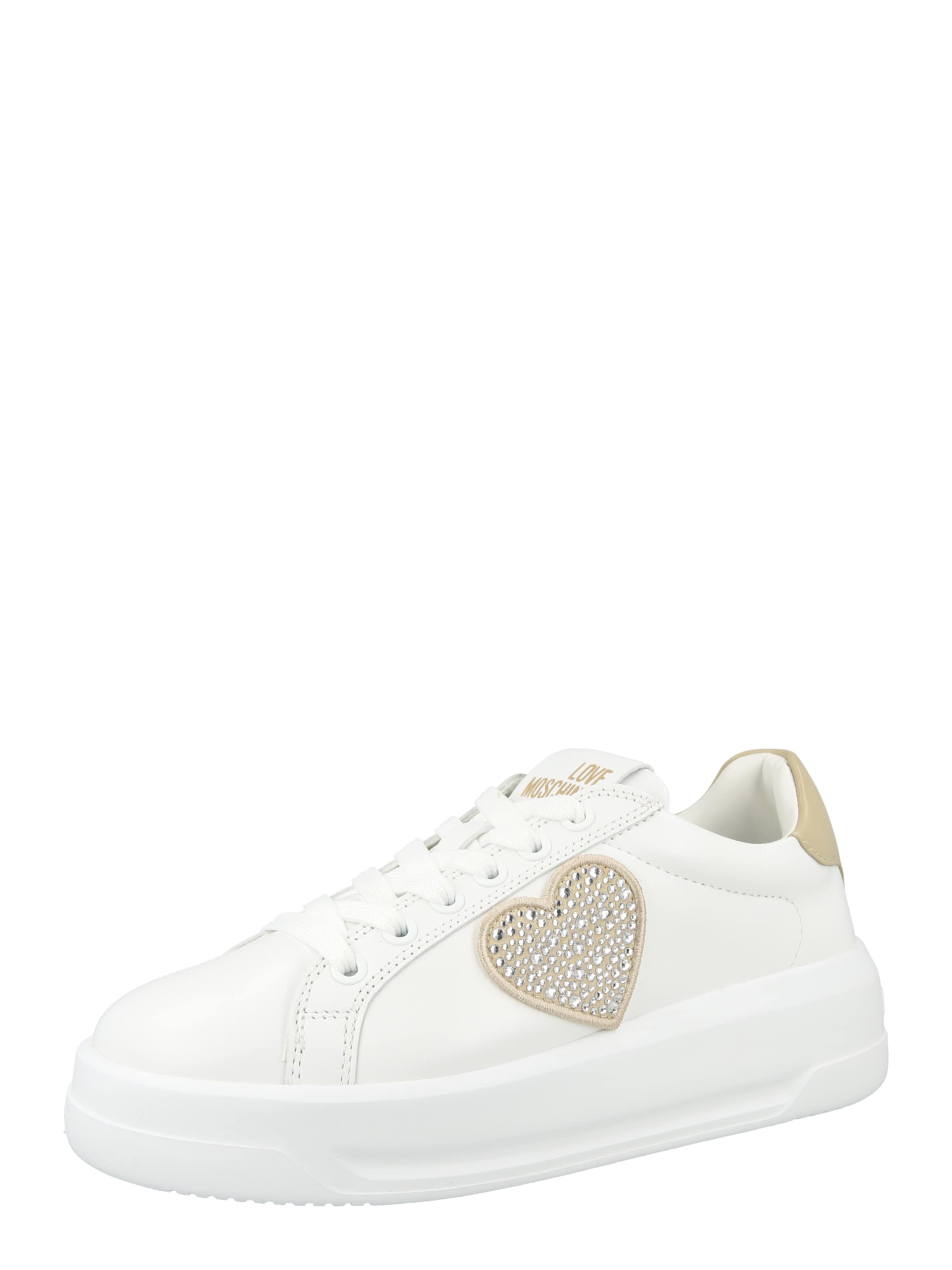 Baskets basses 'JA15045G1O' Love Moschino en blanc : devant