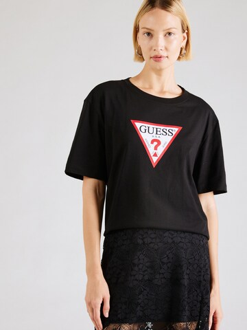 GUESS JEANS T-Shirt 'ICONIC' in Schwarz: Vorderseite