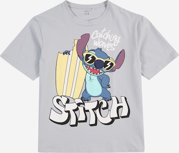 NAME IT Koszulka 'NKMABBU STITCH' w kolorze szary: przód