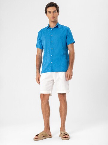 Antioch Regular fit Button Up Shirt in Blue