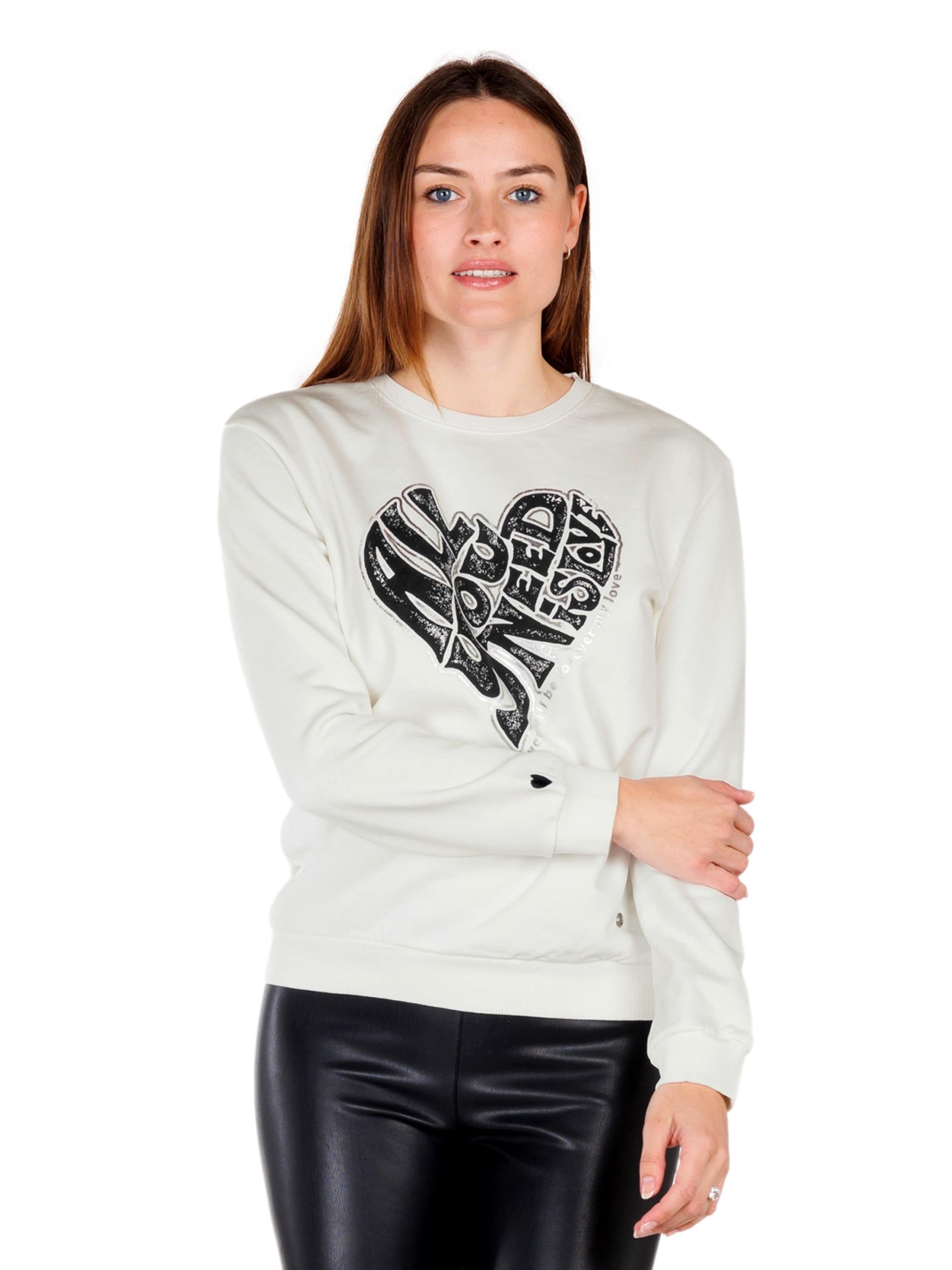 Key Largo Sweatshirt 'NEED' in Wit: voorkant