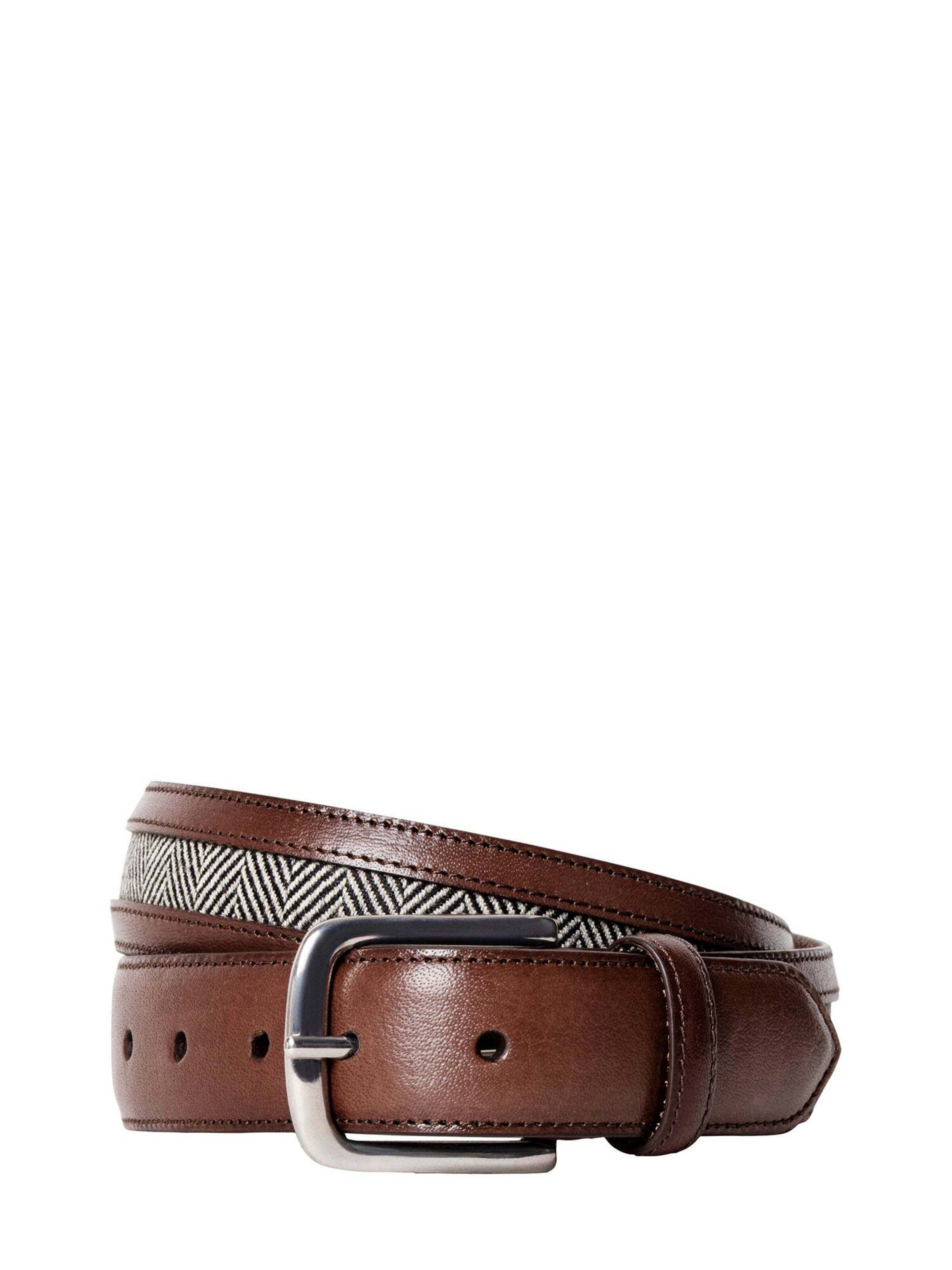Hackett London Belt ' HRBONE ' in Brown: front