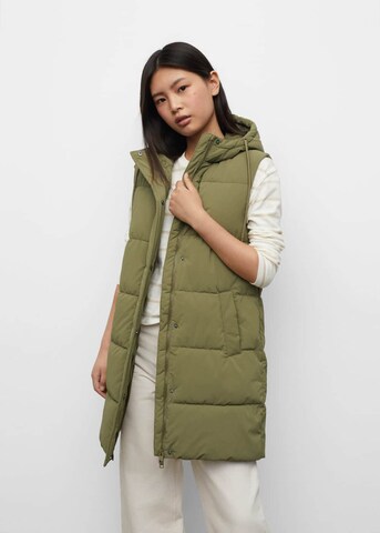 MANGO TEEN Vest 'Croco' in Green: front