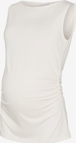 Top 'AMELIA' di MAMALICIOUS in bianco: frontale
