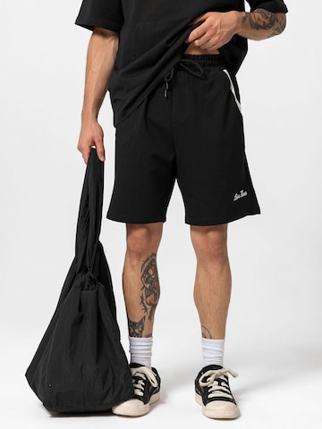 Wide leg Pantaloni 'Brenham' di VAMOS CLO in nero: frontale