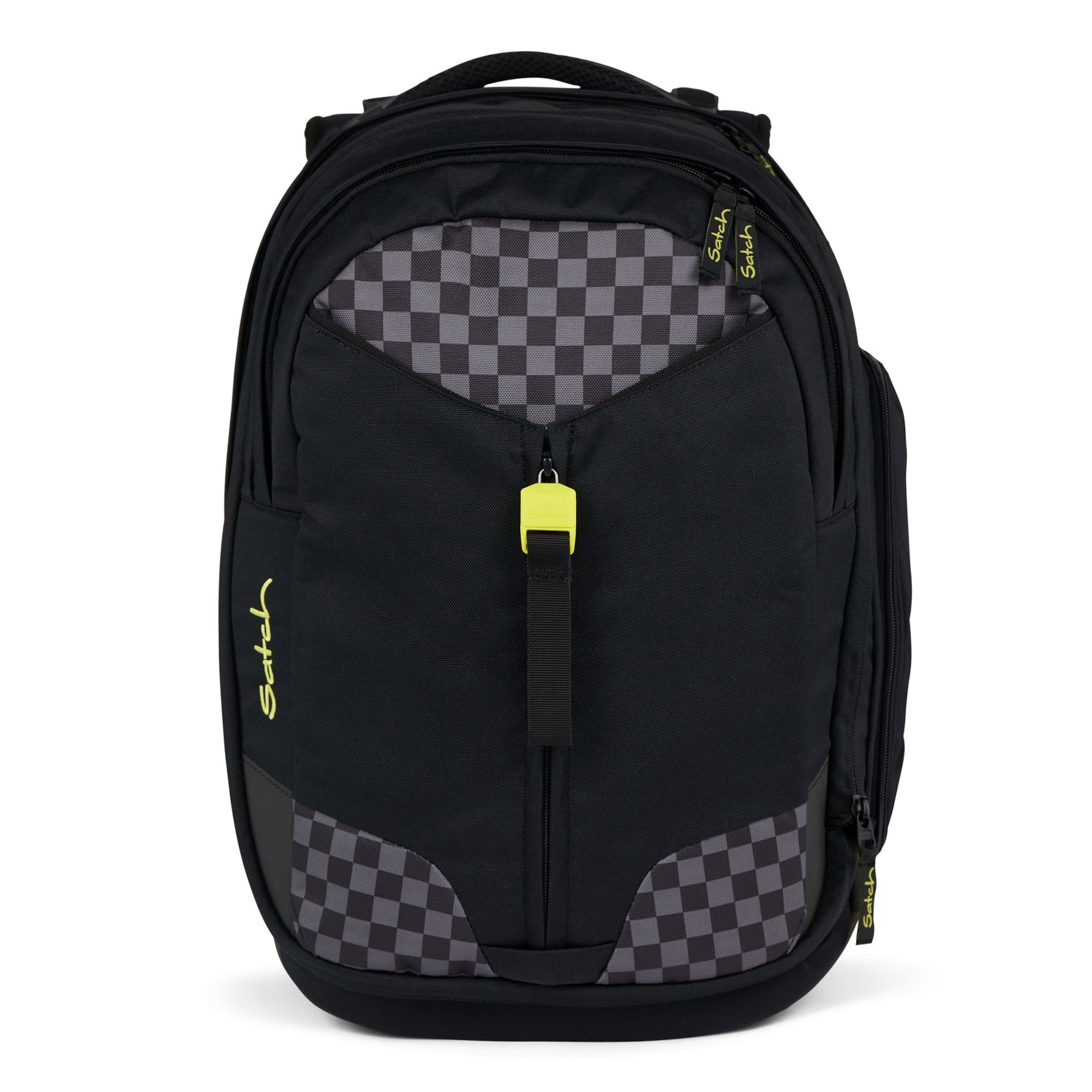 Satch Rucksack 'Match' in Schwarz: Vorderseite