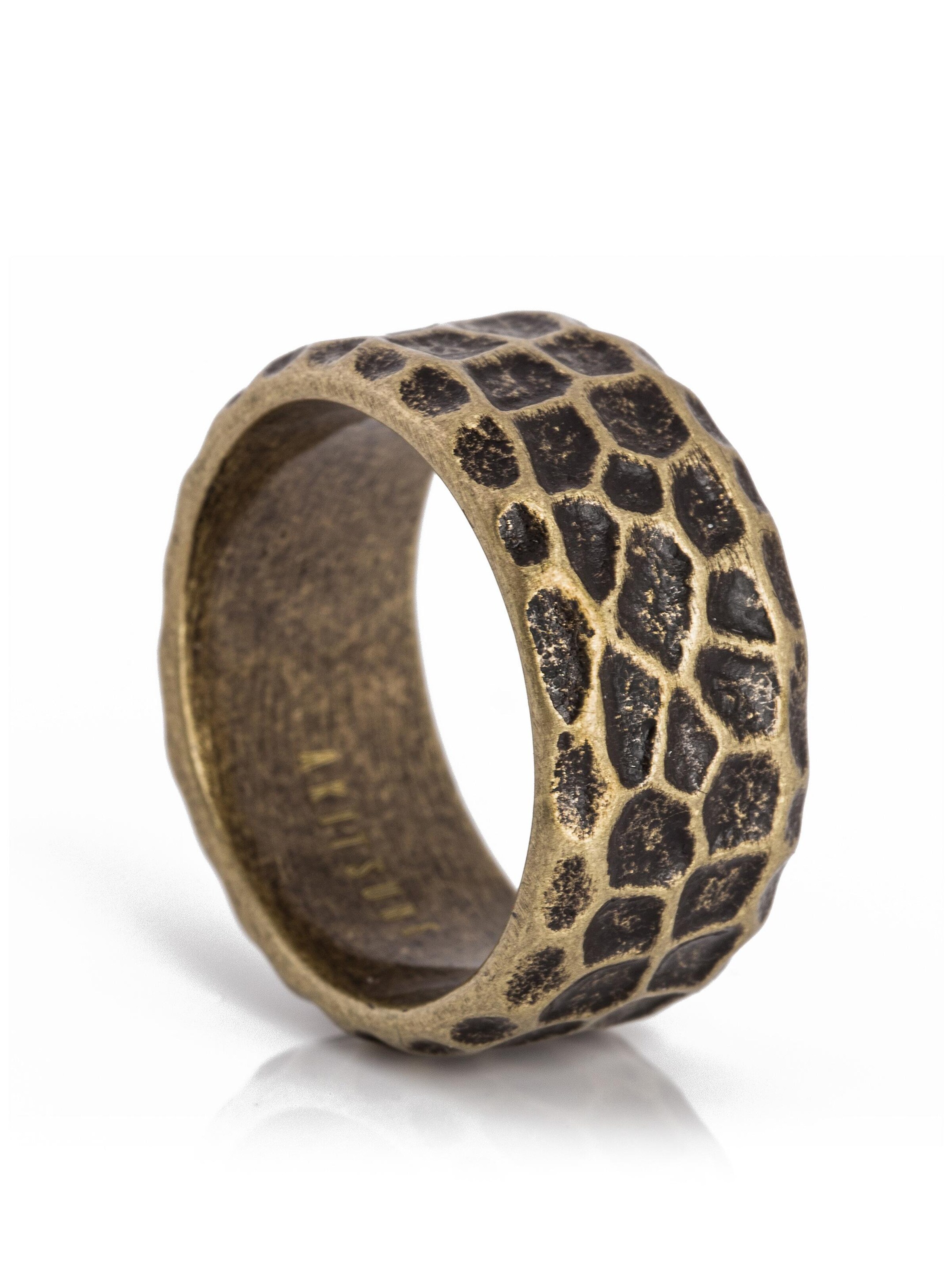 Akitsune Ring 'Terra' in Brown: front