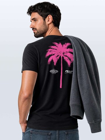 Neverless Shirt 'Palme'‌‌‌‌‌‌‌‌ in Schwarz