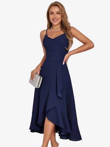 Zapaka Cocktail Dress in Blue: front