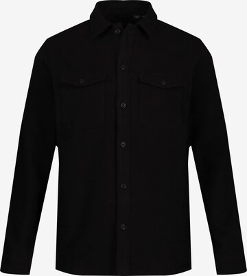 JP1880 Regular fit Overhemd in Zwart: voorkant