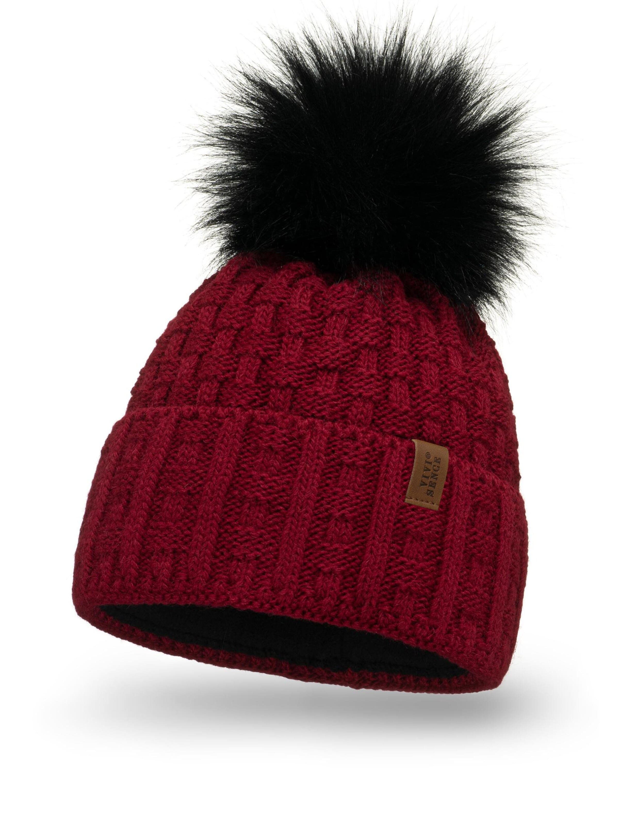 Vivisence Mütze '7015'‌‌ in Rot: Vorderseite