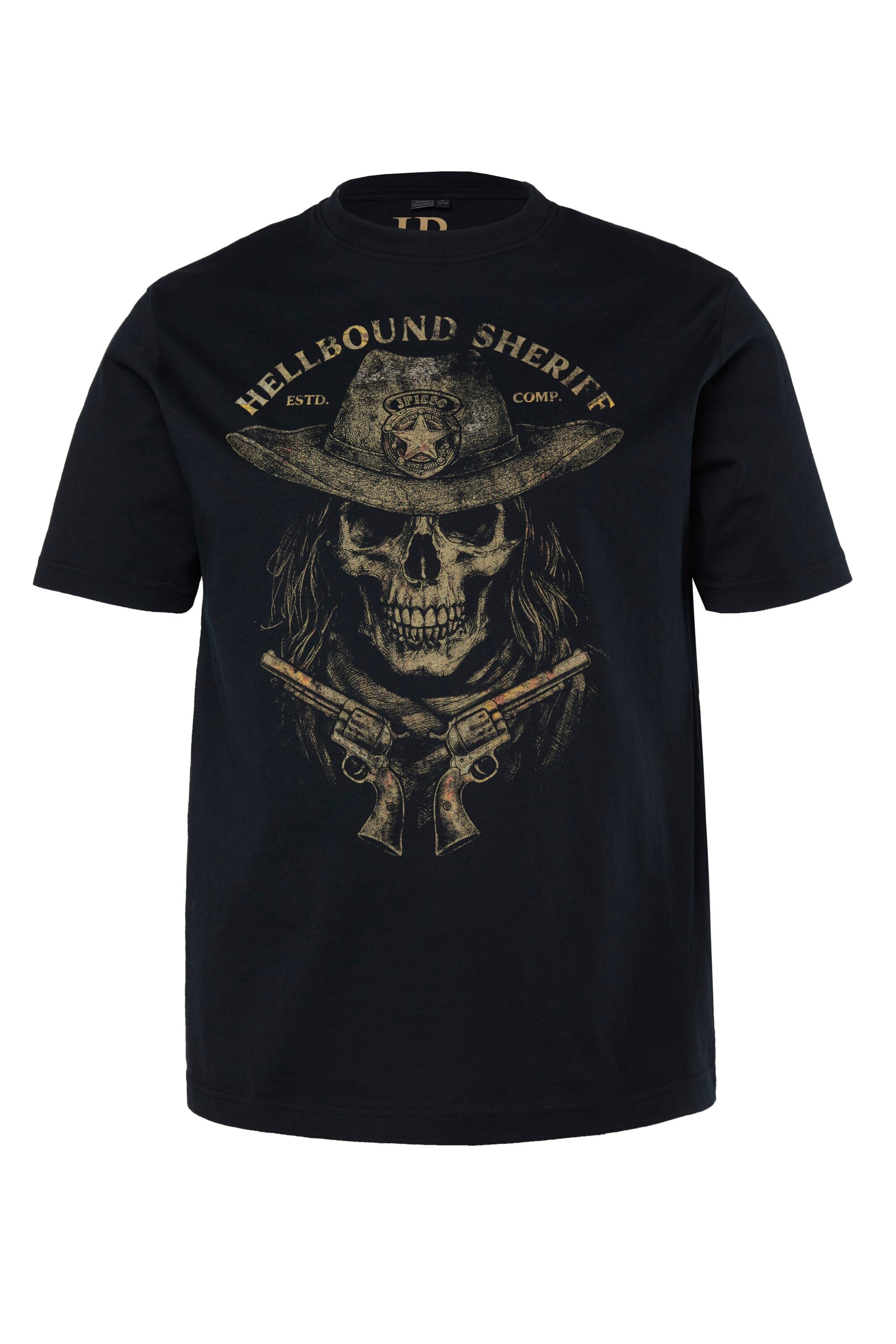 JP1880 T-Shirt in Schwarz: Vorderseite