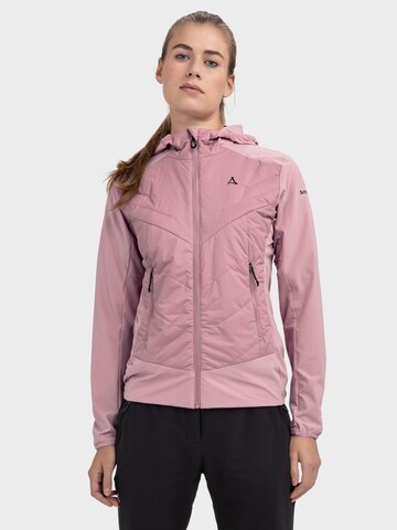 Schöffel Outdoorjas 'Hybrid Jk Style Blaueis WMS' in Roze: voorkant