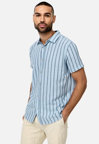 INDICODE JEANS Regular fit Overhemd 'Lingo' in Blauw