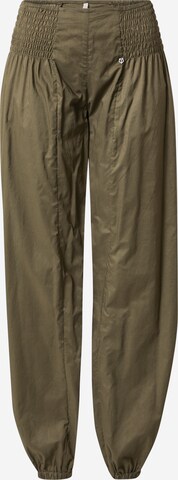 PULZ Jeans Tapered Broek 'JILL' in Groen: voorkant