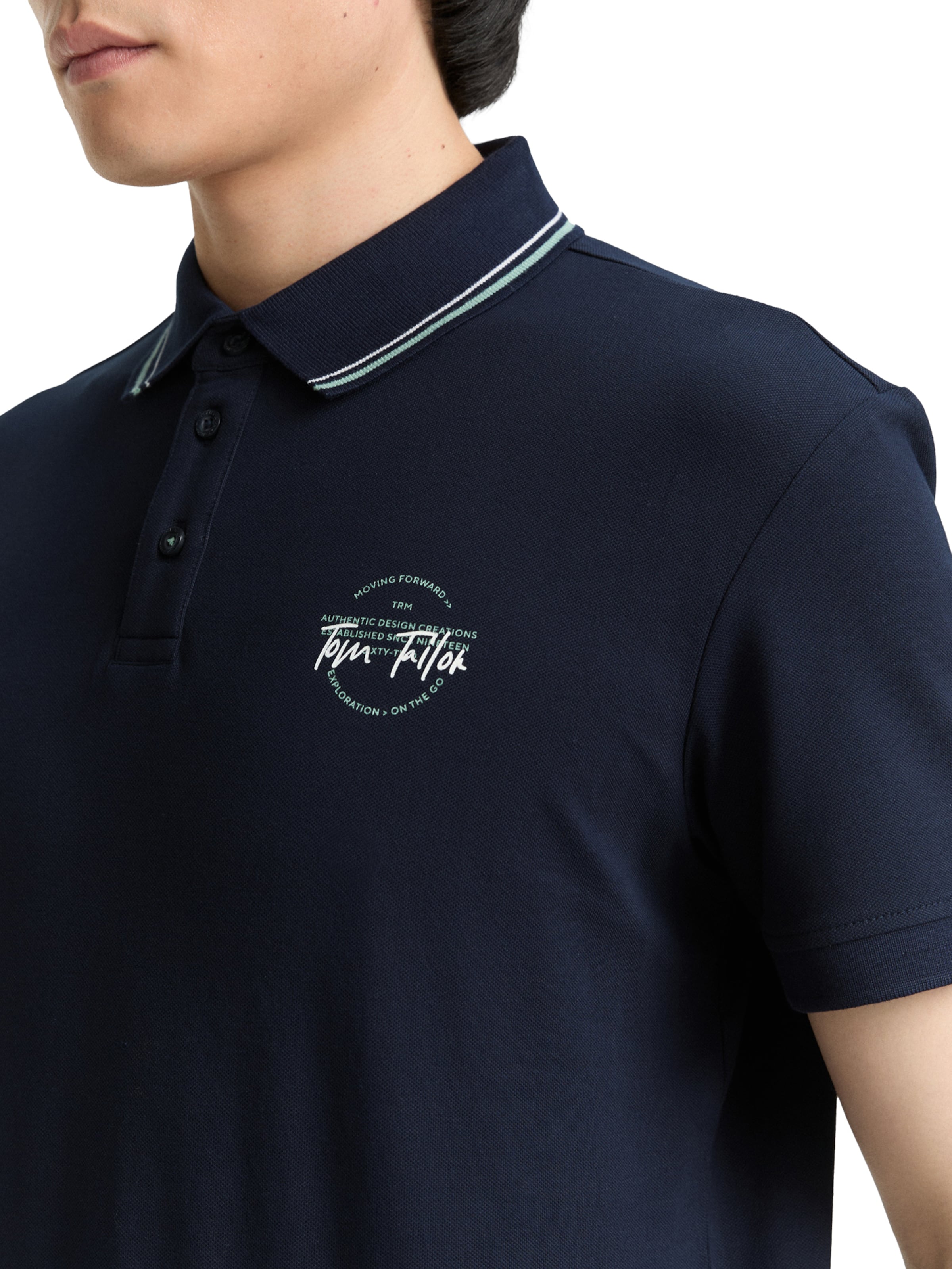 TOM TAILOR Poloshirt in Blau
