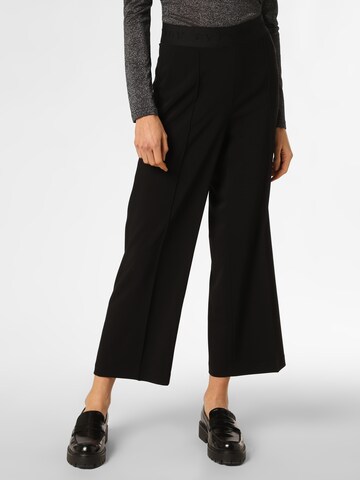 Cambio Wide leg Pleated Pants 'Cameron' in Black: front