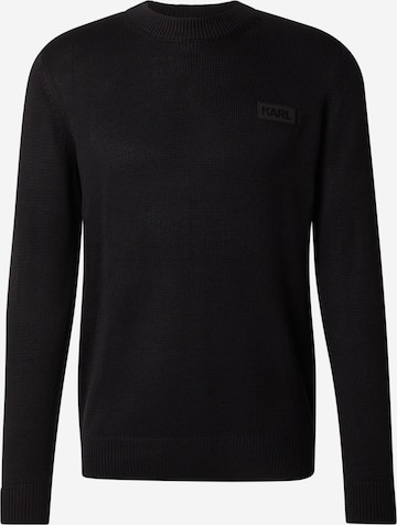 juoda Karl Lagerfeld Megztinis: priekis