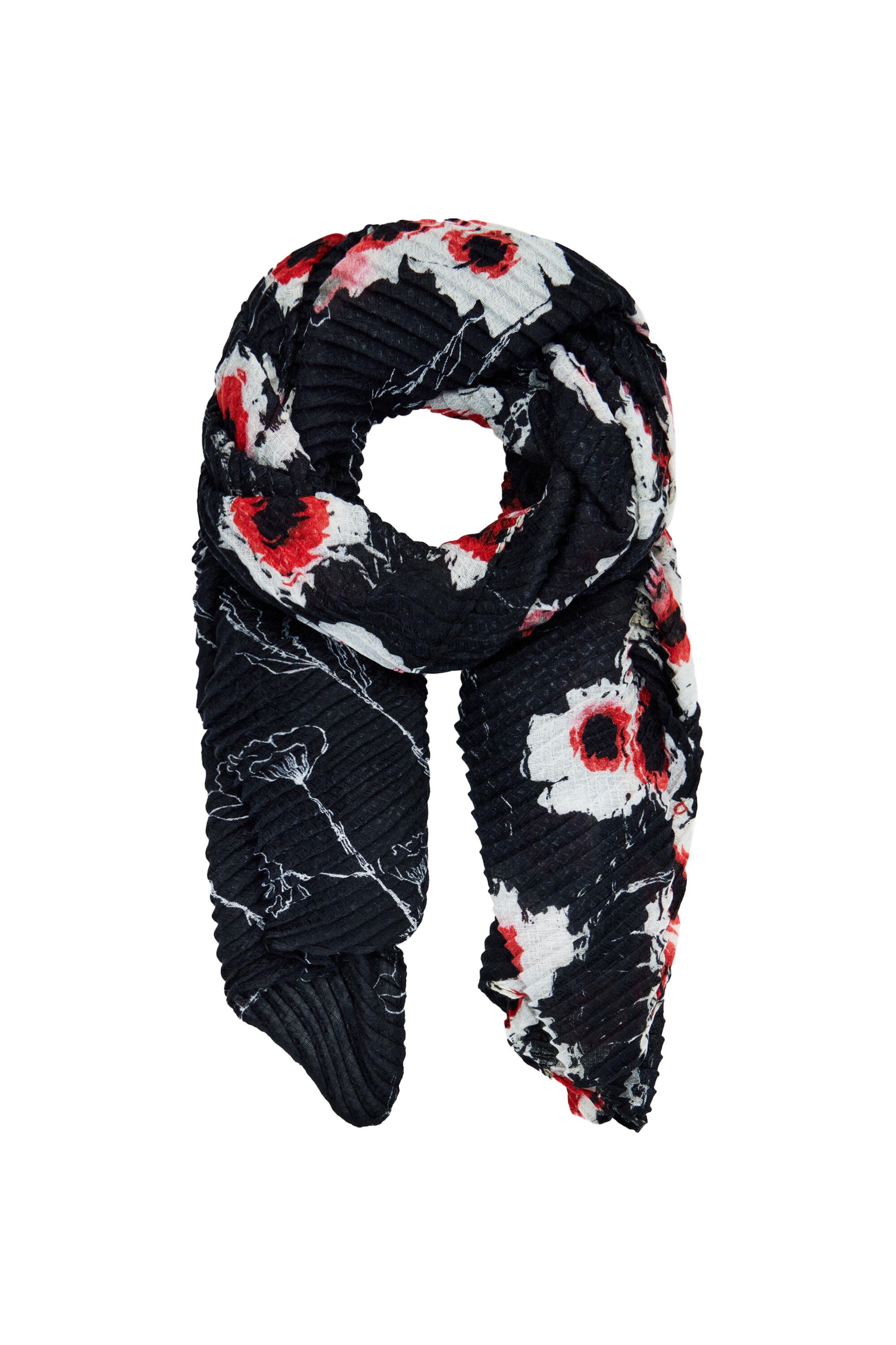 Desigual Szalik w kolorze czarny: przód