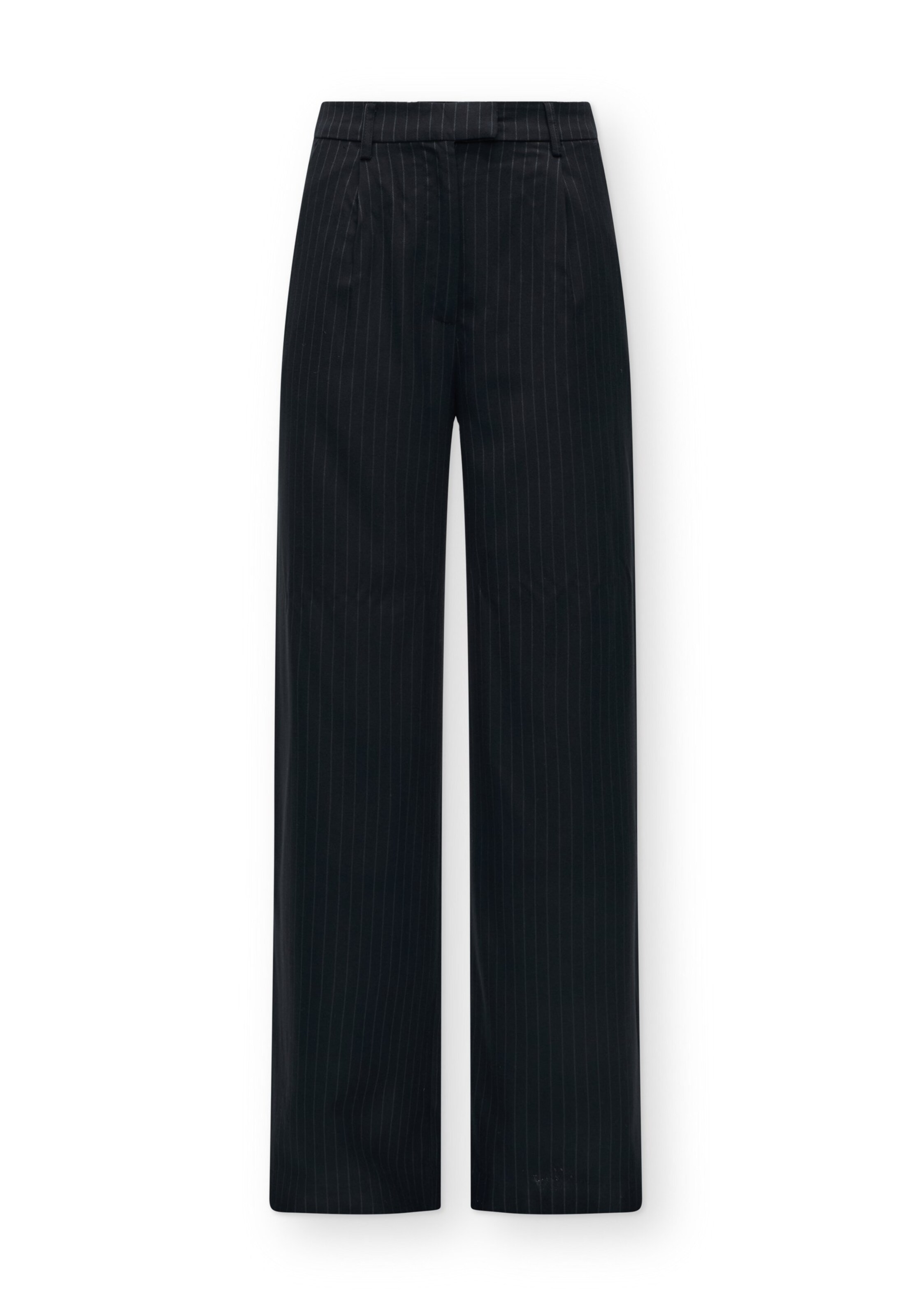 Lollys Laundry - Pierna ancha Pantalón plisado 'Tyler' en azul: frente