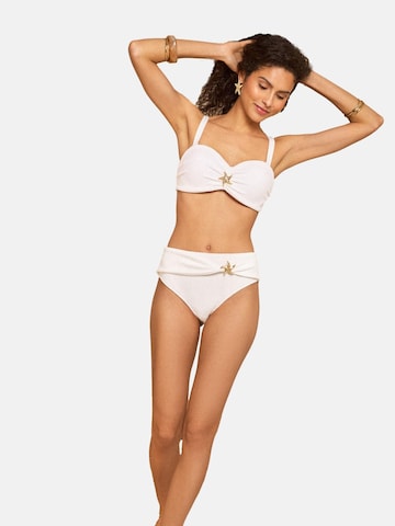 love & roses Bikini bottom in White: front
