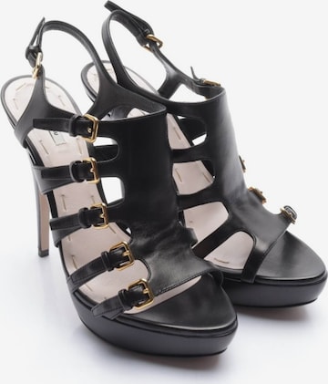 Miu Miu Sandals & High-Heeled Sandals in 39,5 in Black: front