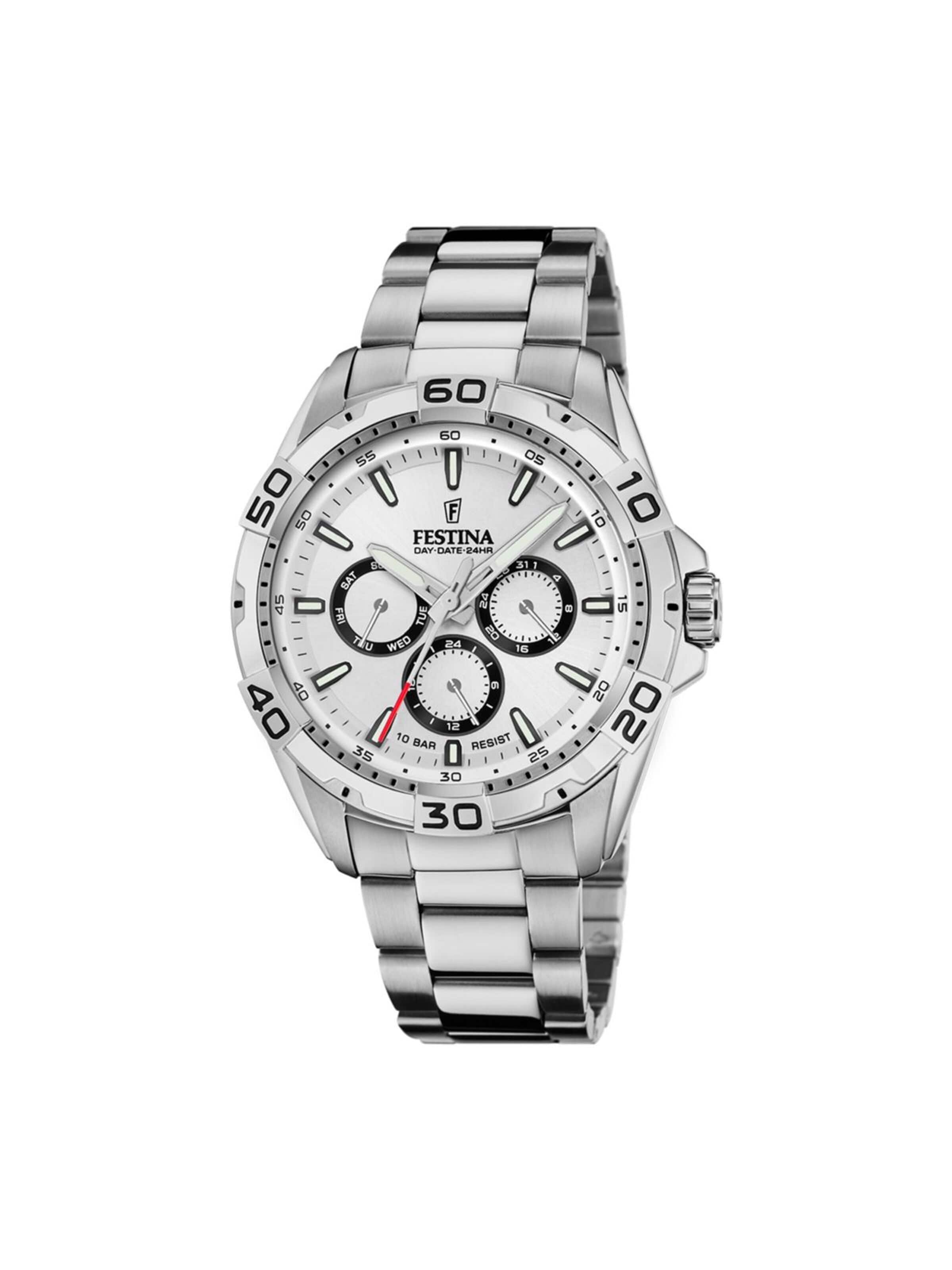 Montre à affichage analogique FESTINA en blanc : devant