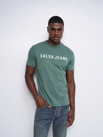 Salsa Jeans T-shirts in Grün: Vorderseite