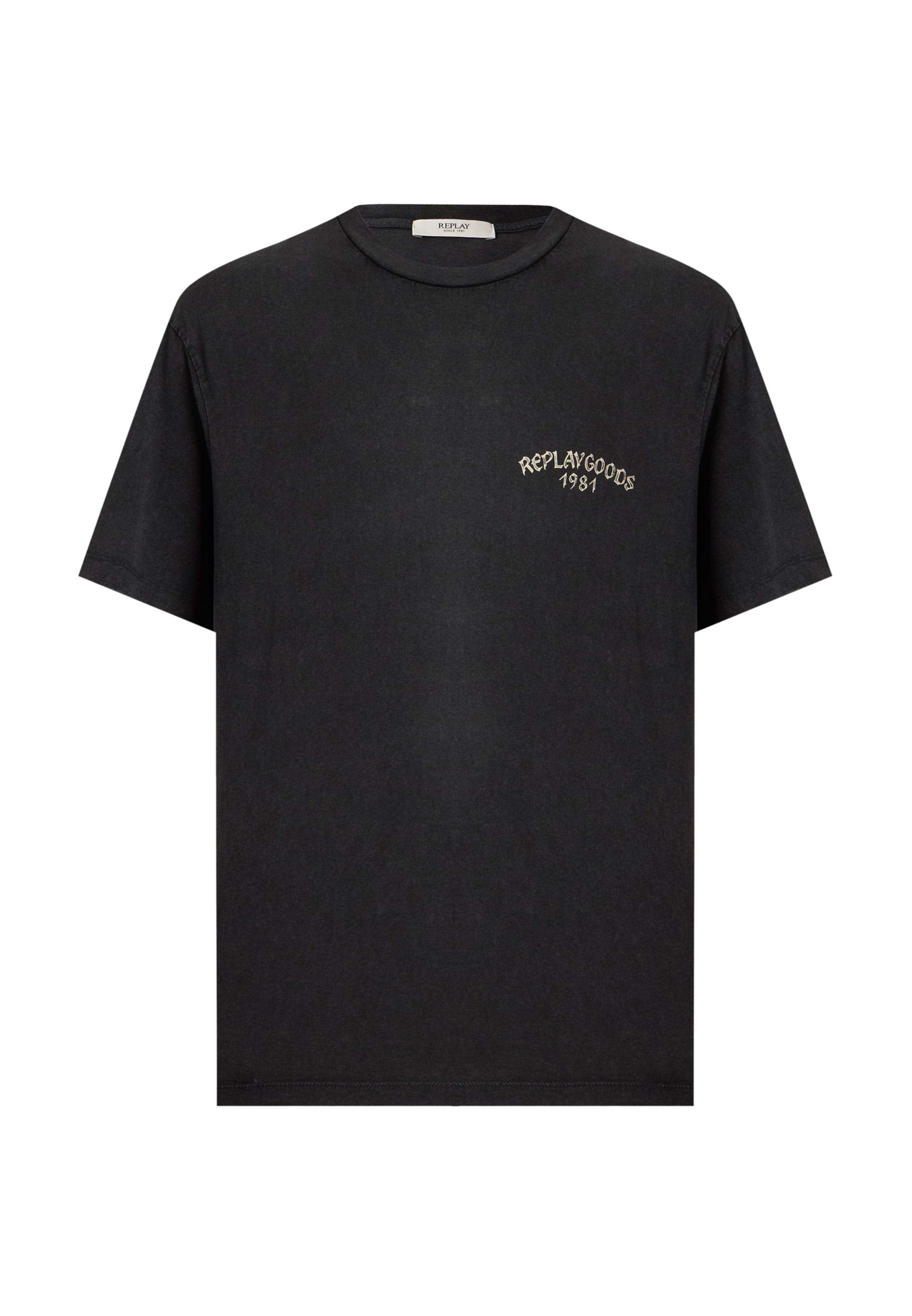 REPLAY - Camiseta en negro: frente