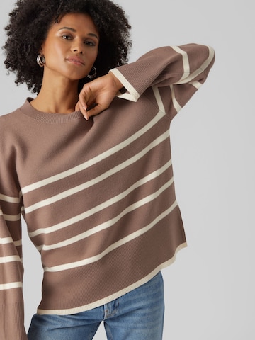 VERO MODA Sweater 'Saba' in Brown