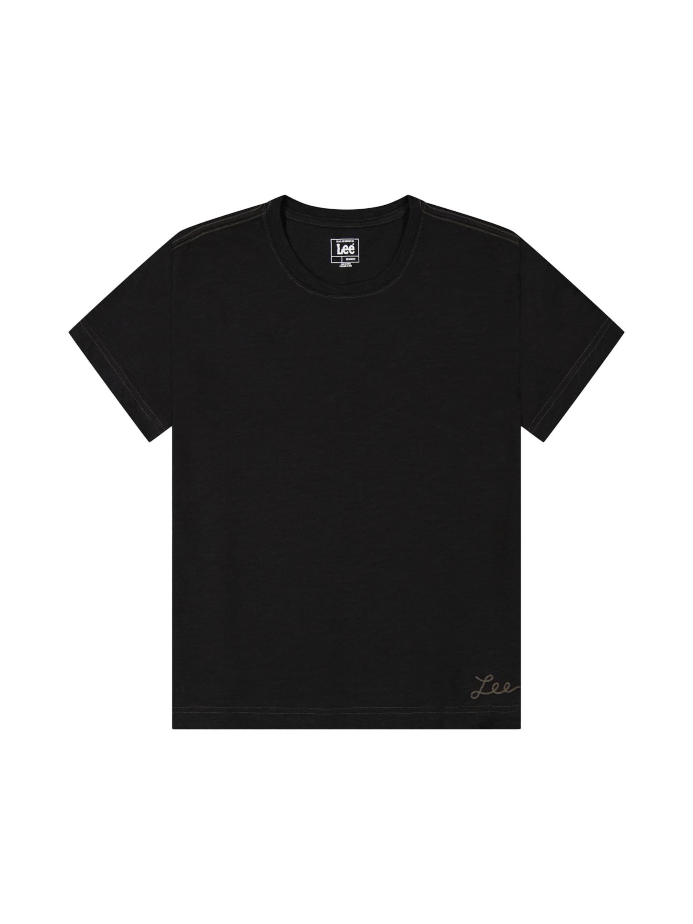 Lee Shirt 'Perfect'‌‌‌‌‌‌‌‌‌‌ in Schwarz: Vorderseite