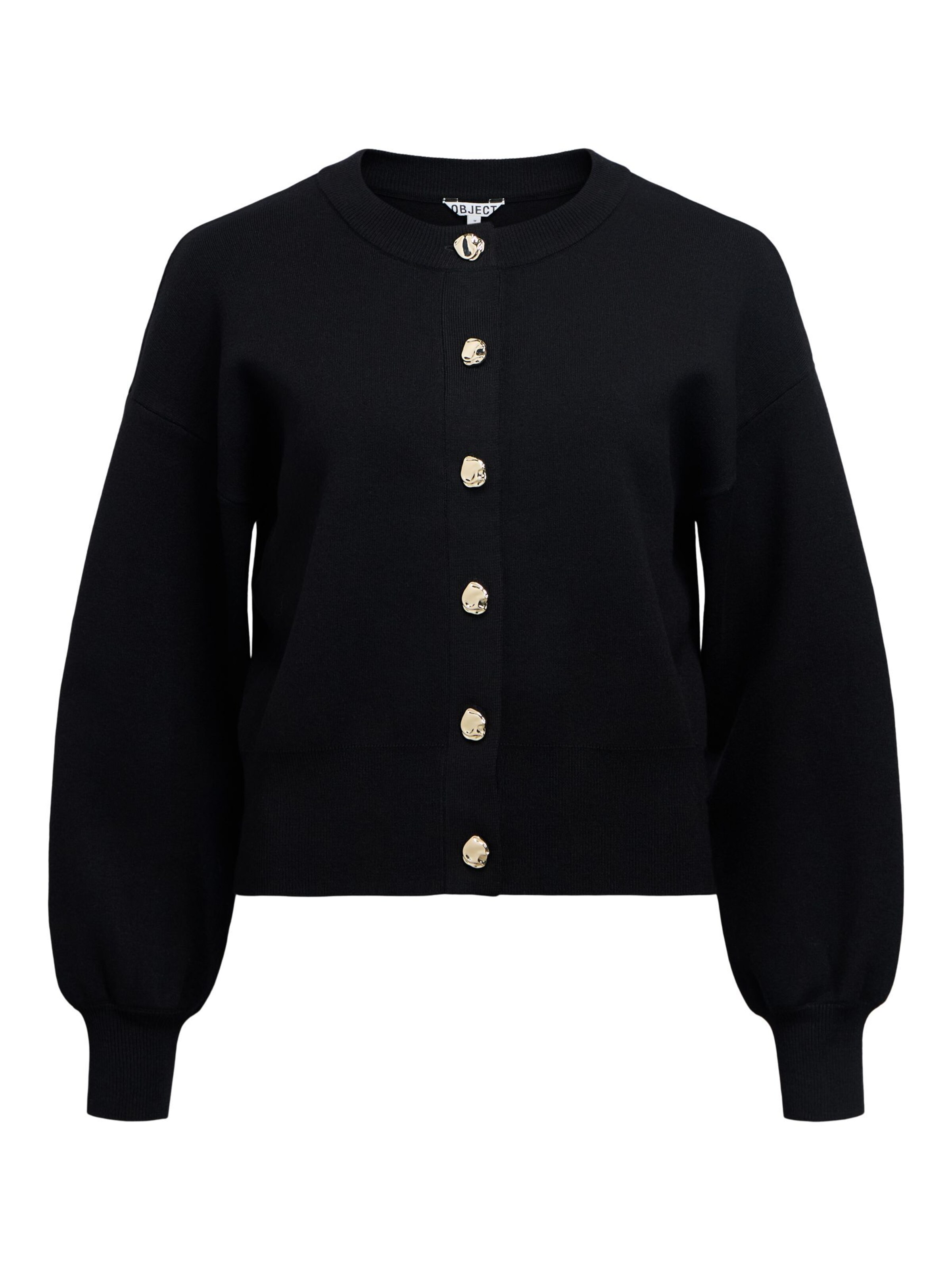 Cardigan 'OBJBALIA' OBJECT en noir : devant