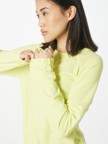 ONLY PLAY Athletic Sweatshirt 'FREI' in Yellow