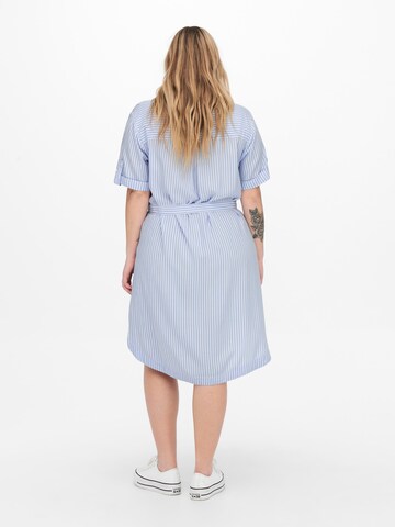 ONLY Carmakoma Shirt Dress 'New Blue' in Blue