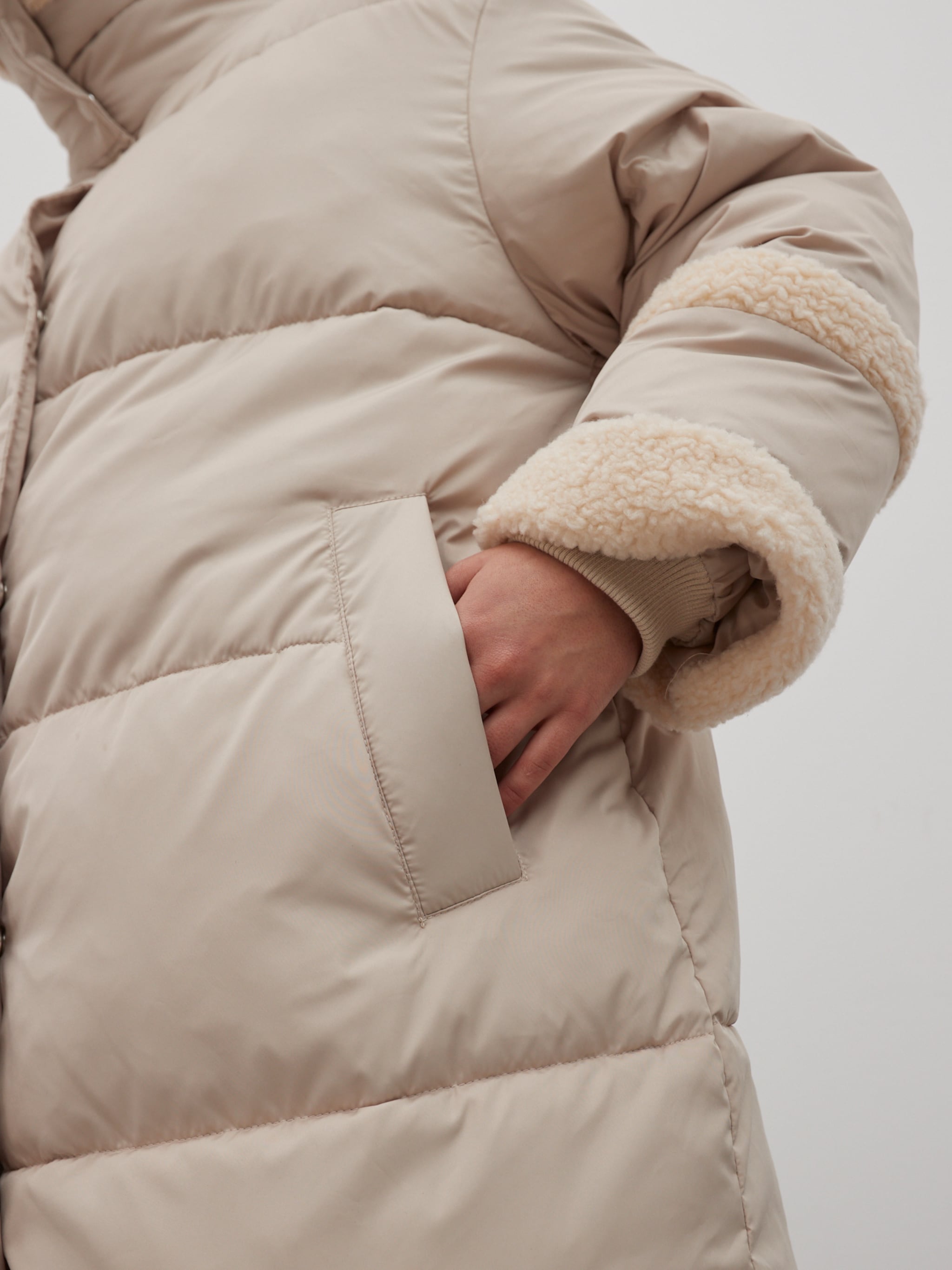 EDITED Produits Manteau d’hiver 'Oda' beige