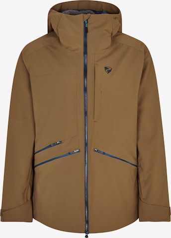 ZIENER Athletic Jacket 'TAHAN' in Brown: front